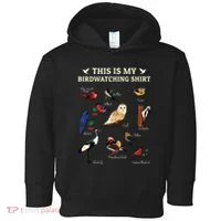Cool Bird Lover Birdwatching Present Birdwatcher Birder Gift Toddler Hoodie thumb 0