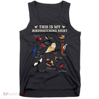 Cool Bird Lover Birdwatching Present Birdwatcher Birder Gift Tank Top