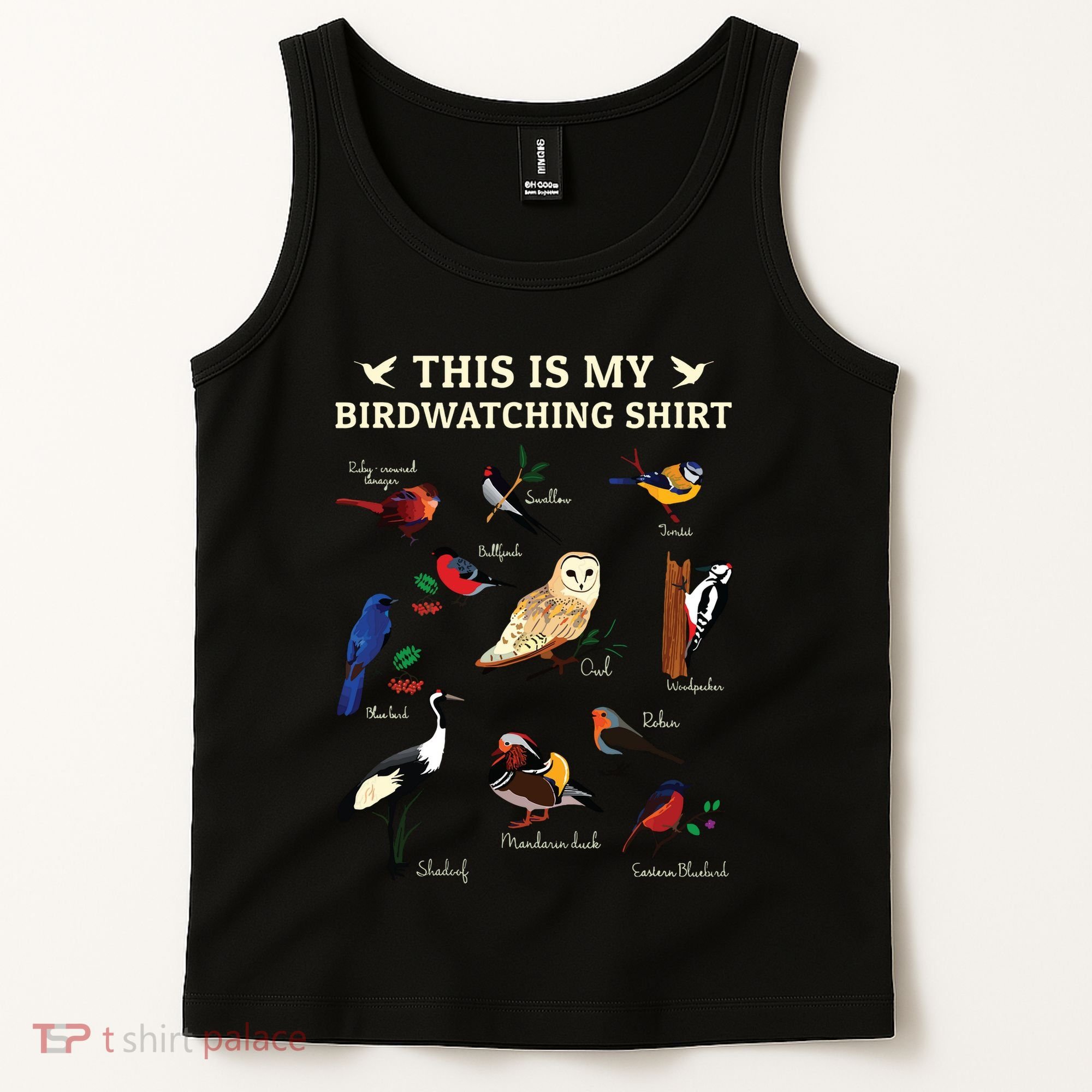 Cool Bird Lover Birdwatching Present Birdwatcher Birder Gift Tank Top