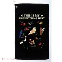 Cool Bird Lover Birdwatching Present Birdwatcher Birder Gift Golf Towel thumb 0