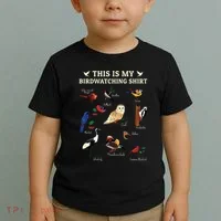 Cool Bird Lover Birdwatching Present Birdwatcher Birder Gift Toddler T-Shirt thumb 2