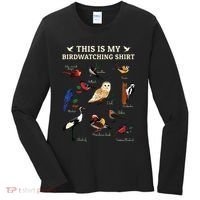 Cool Bird Lover Birdwatching Present Birdwatcher Birder Gift Women's Long Sleeve Shirt thumb 0