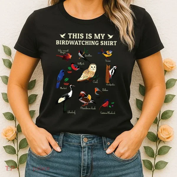 Cool Bird Lover Birdwatching Present Birdwatcher Birder Gift Women's T-Shirt