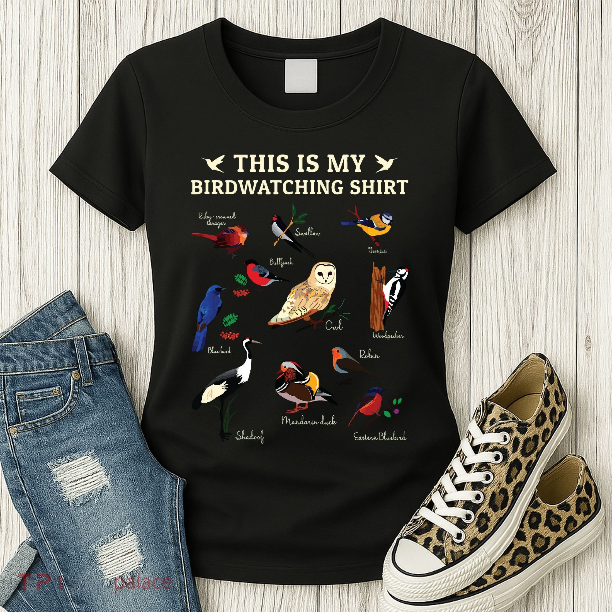 Cool Bird Lover Birdwatching Present Birdwatcher Birder Gift Women's T-Shirt