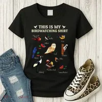 Cool Bird Lover Birdwatching Present Birdwatcher Birder Gift Women's T-Shirt thumb 3