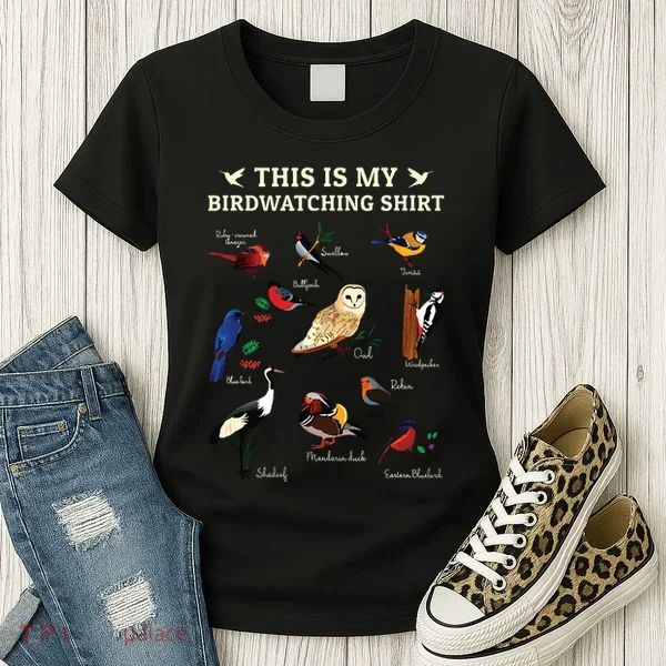 Cool Bird Lover Birdwatching Present Birdwatcher Birder Gift Women's T-Shirt