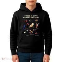 Cool Bird Lover Birdwatching Present Birdwatcher Birder Gift Kids Hoodie thumb 4