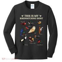 Cool Bird Lover Birdwatching Present Birdwatcher Birder Gift Kids Long Sleeve Shirt thumb 0