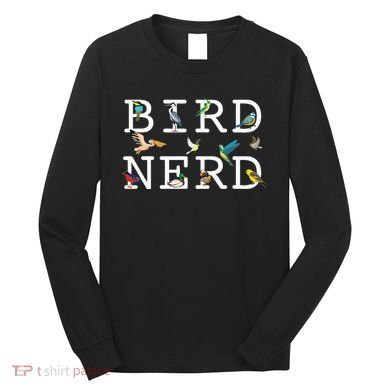 Cool Bird Lover Birdwatching Present Birdwatcher Birder Gift Long Sleeve Shirt