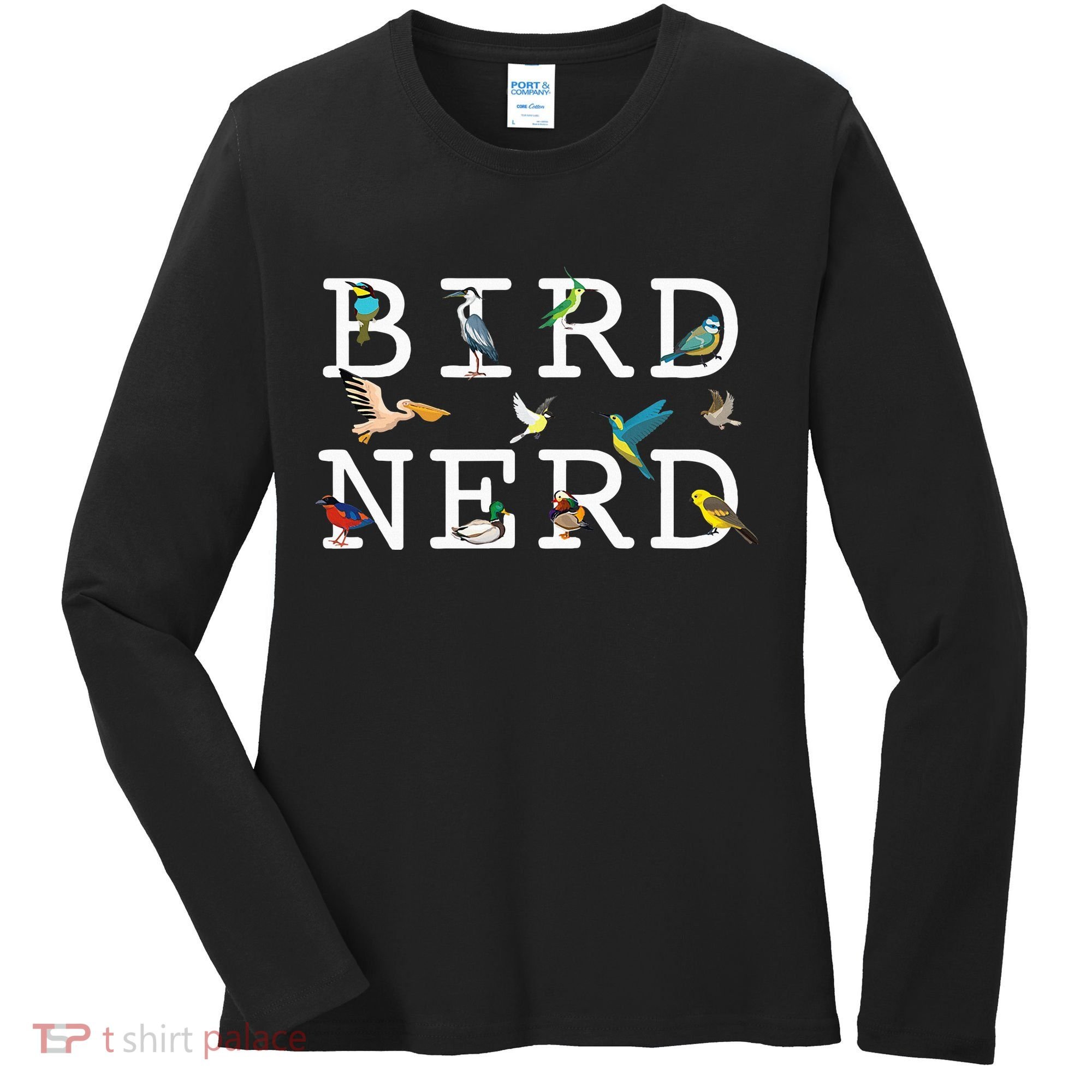 Cool Bird Lover Birdwatching Present Birdwatcher Birder Gift Women's Long Sleeve Shirt