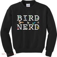 Cool Bird Lover Birdwatching Present Birdwatcher Birder Gift Kids Sweatshirt thumb 0