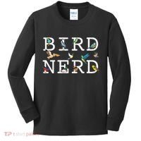 Cool Bird Lover Birdwatching Present Birdwatcher Birder Gift Kids Long Sleeve Shirt thumb 0