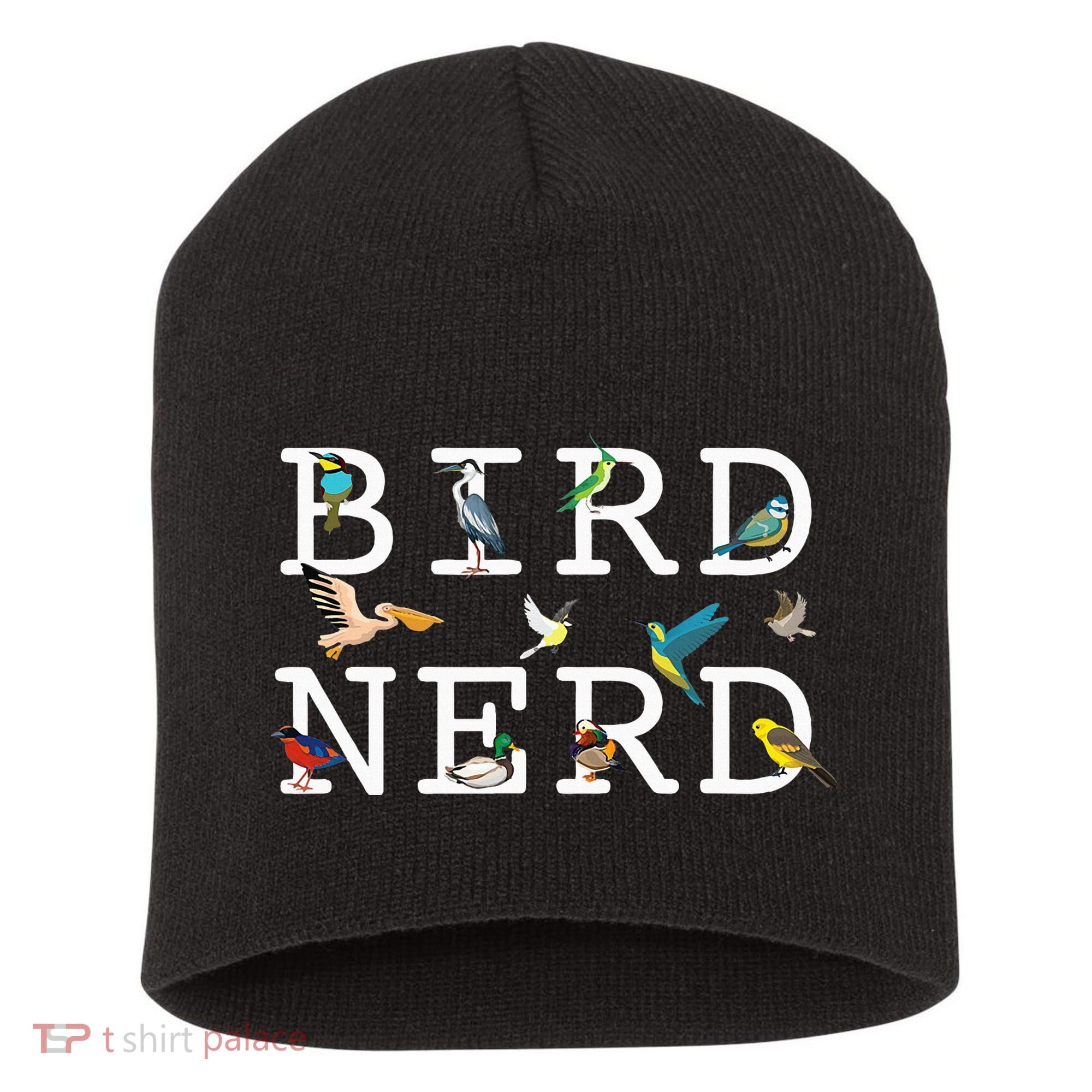 Cool Bird Lover Birdwatching Present Birdwatcher Birder Gift Short Acrylic Beanie