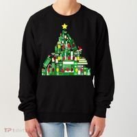 Christmas Book Lover Xmas Tree Reading Nerd Great Gift Women's Sweatshirt thumb 0