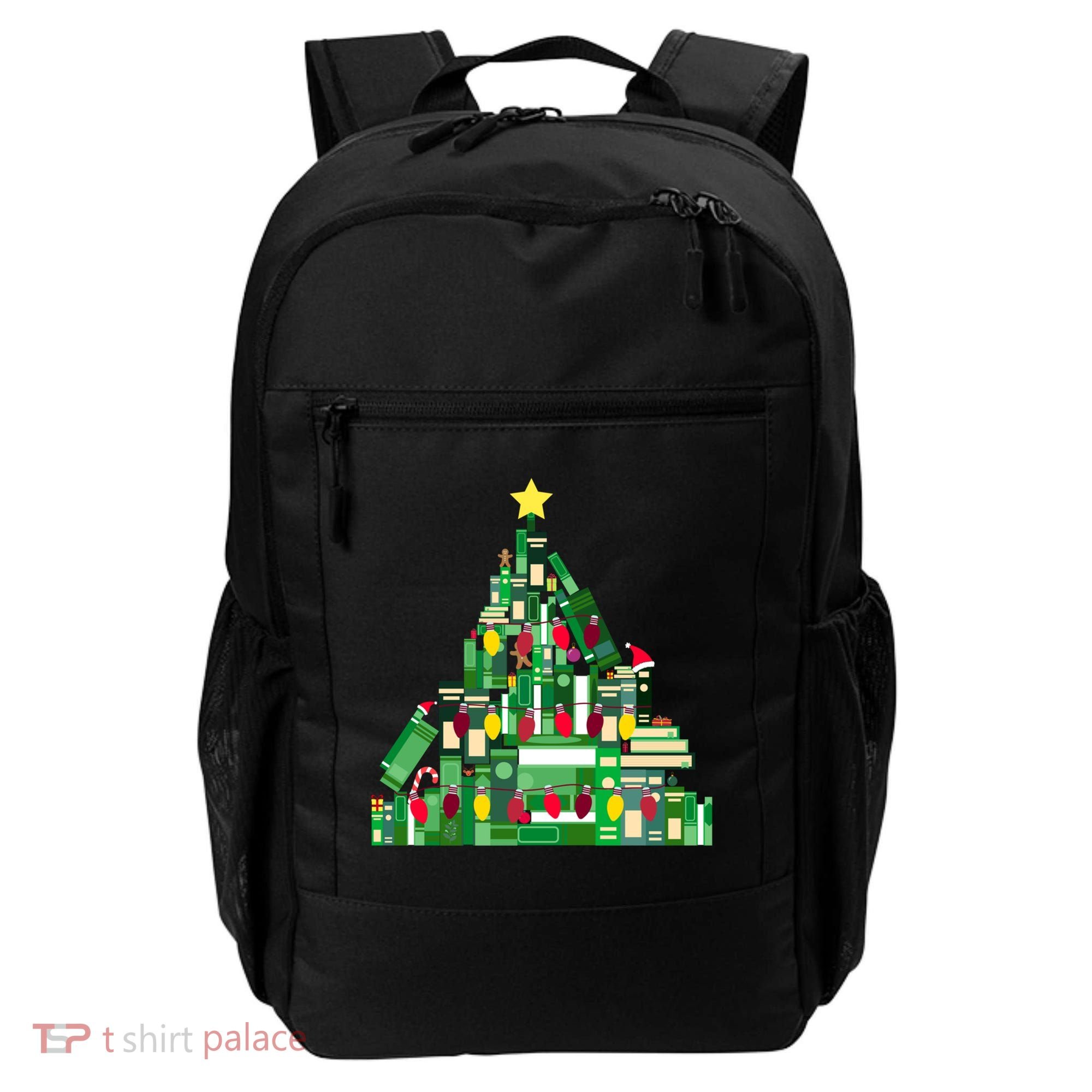 Christmas Book Lover Xmas Tree Reading Nerd Great Gift Backpack
