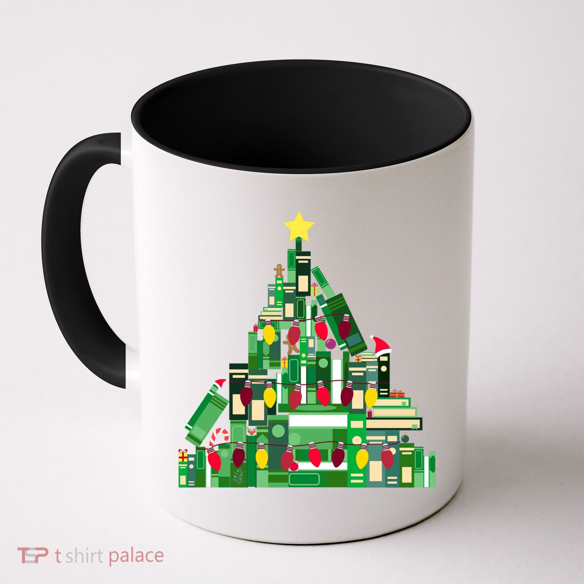 Christmas Book Lover Xmas Tree Reading Nerd Great Gift Coffee Mug