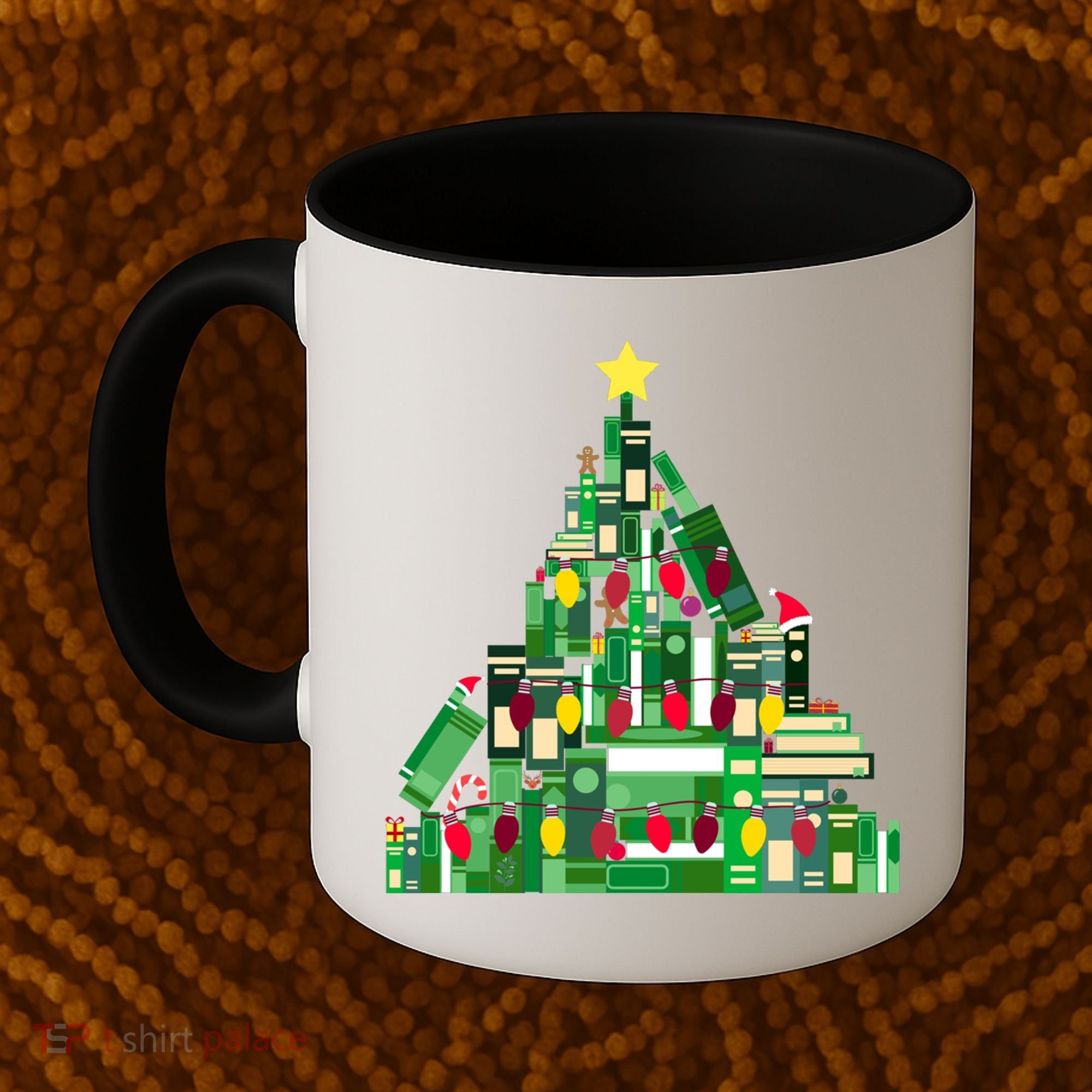 Christmas Book Lover Xmas Tree Reading Nerd Great Gift Coffee Mug