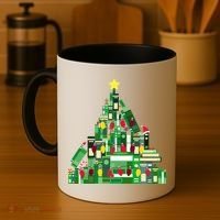 Christmas Book Lover Xmas Tree Reading Nerd Great Gift Coffee Mug thumb 4