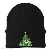 Christmas Book Lover Xmas Tree Reading Nerd Great Gift Beanie thumb 0