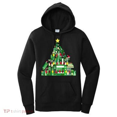 Christmas Book Lover Xmas Tree Reading Nerd Great Gift Women's Hoodie