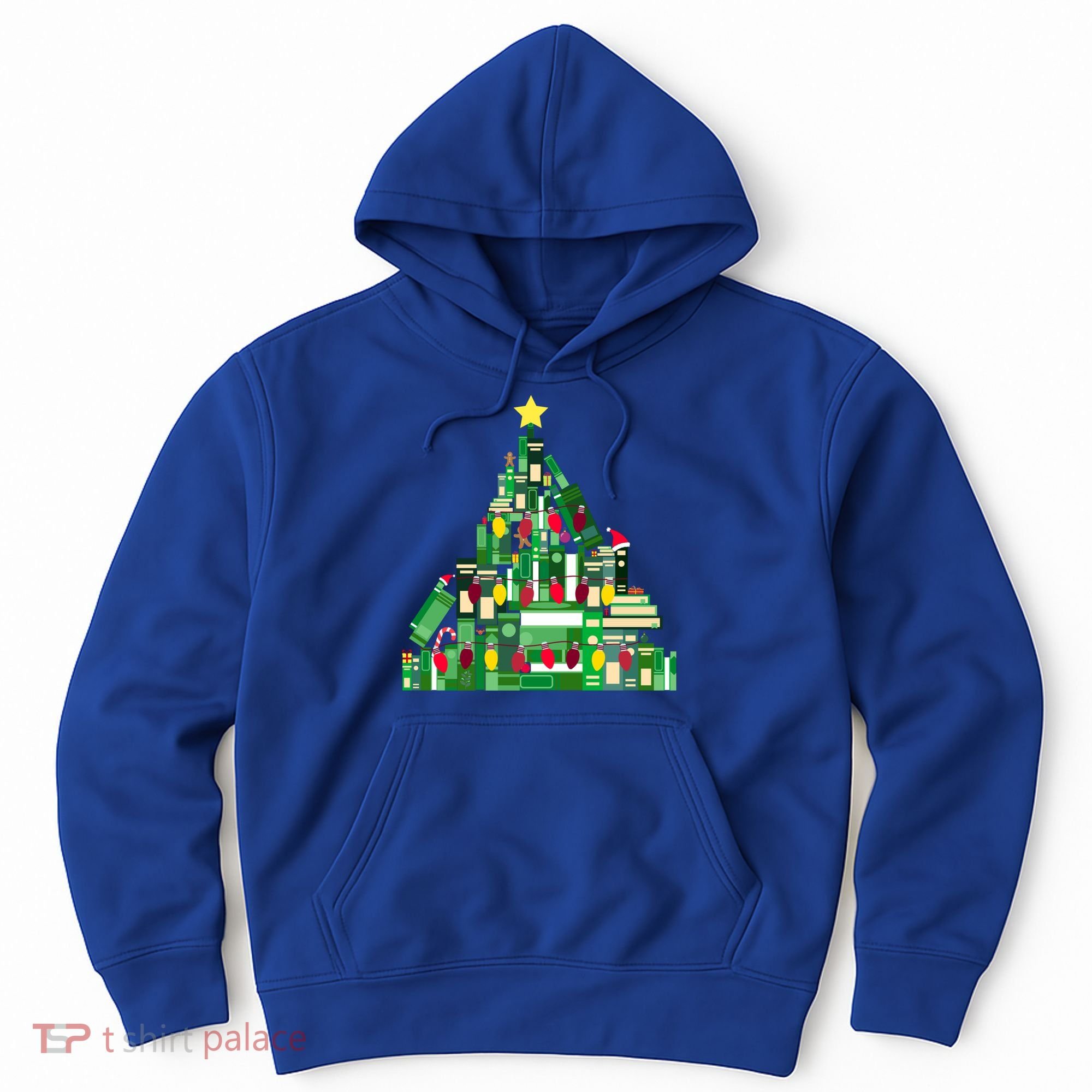 Christmas Book Lover Xmas Tree Reading Nerd Great Gift Hoodie