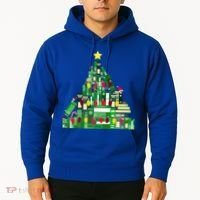Christmas Book Lover Xmas Tree Reading Nerd Great Gift Hoodie thumb 2