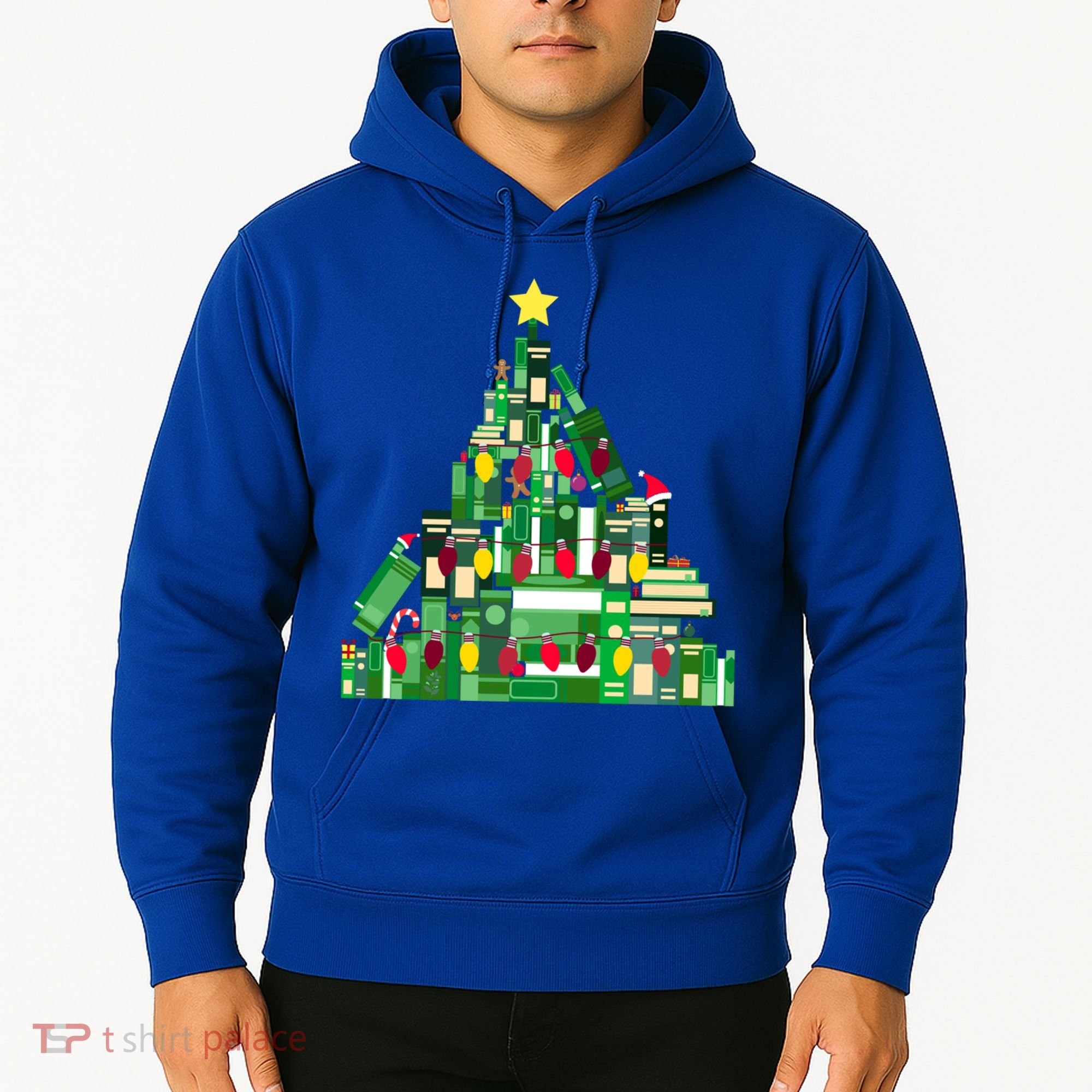 Christmas Book Lover Xmas Tree Reading Nerd Great Gift Hoodie