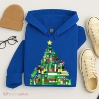 Christmas Book Lover Xmas Tree Reading Nerd Great Gift Hoodie thumb 4