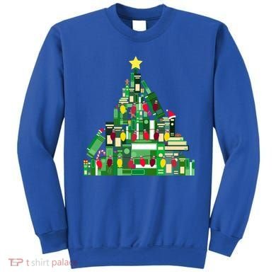 Christmas Book Lover Xmas Tree Reading Nerd Great Gift Sweatshirt