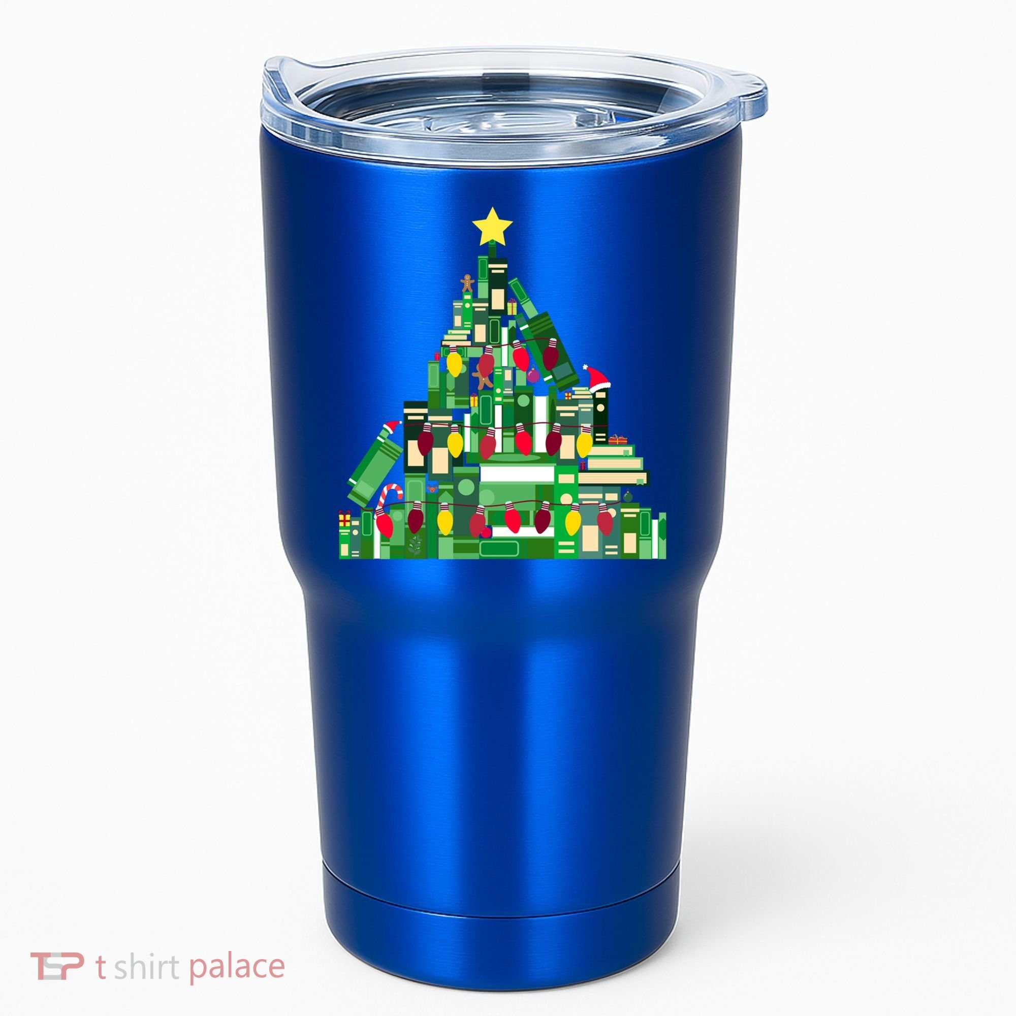 Christmas Book Lover Xmas Tree Reading Nerd Great Gift Tumbler