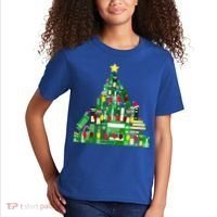 Christmas Book Lover Xmas Tree Reading Nerd Great Gift Kids T-Shirt thumb 2