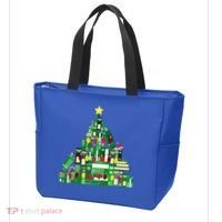 Christmas Book Lover Xmas Tree Reading Nerd Great Gift Tote Bag thumb 3