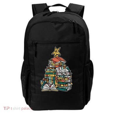 Christmas Book Lover Xmas Tree Reading Nerd Cool Gift Backpack