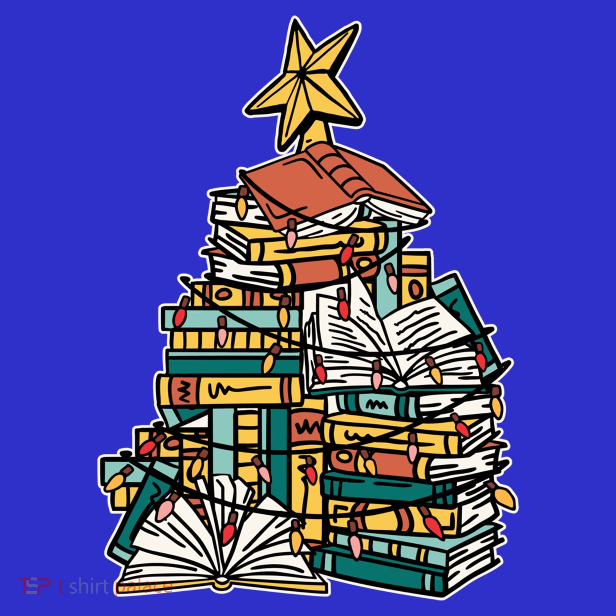 Christmas Book Lover Xmas Tree Reading Nerd Cool Gift Women's Tank Top