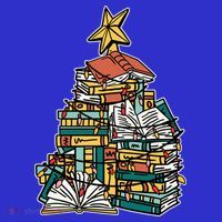 Christmas Book Lover Xmas Tree Reading Nerd Cool Gift Visor thumb 3