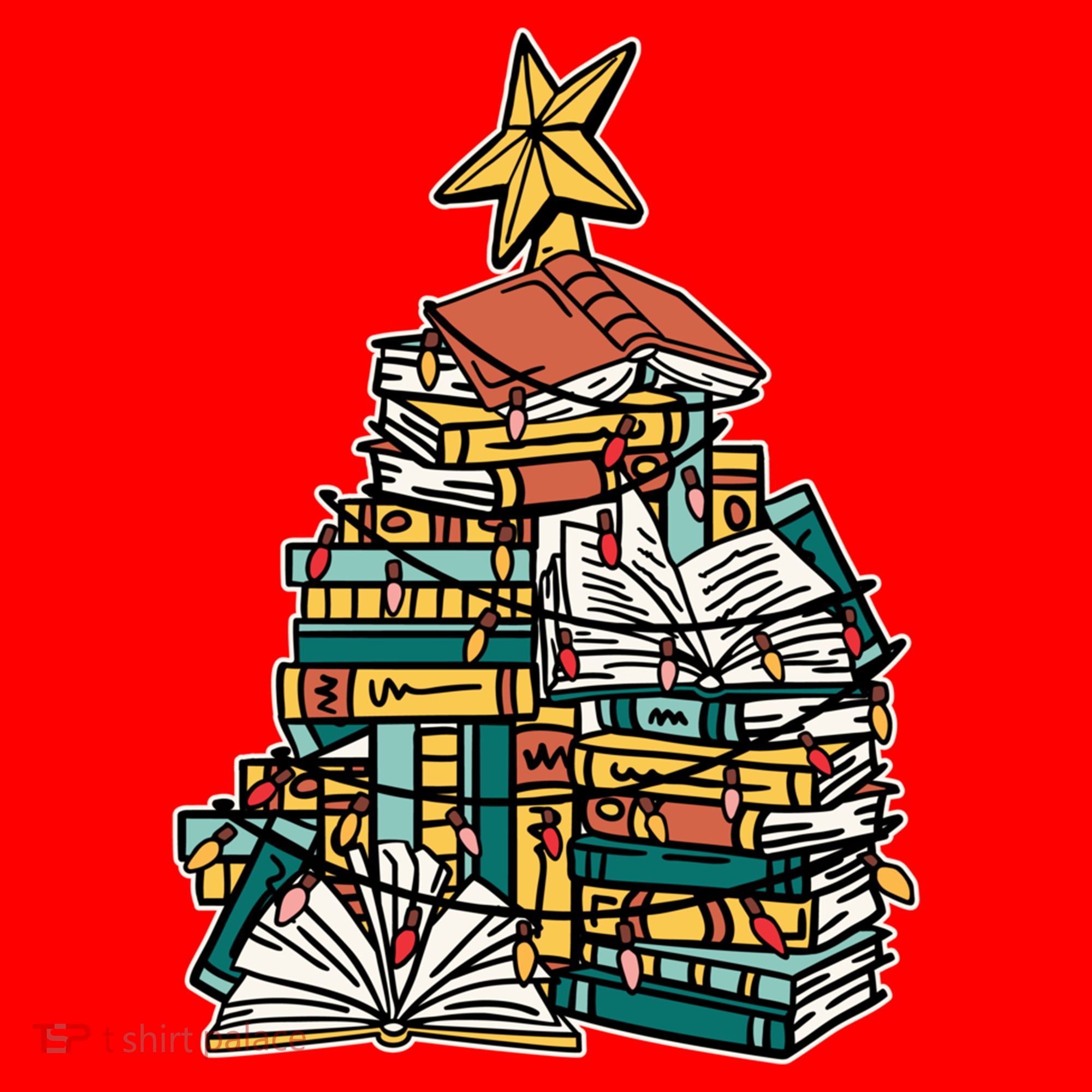 Christmas Book Lover Xmas Tree Reading Nerd Cool Gift Santa Hat