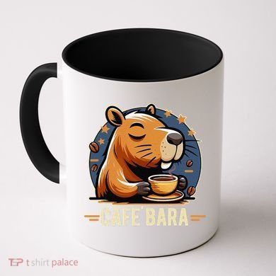 Café Bara Logo Coffee Bar Cafebara Barista Capybara Funny Coffee Mug