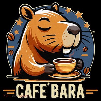 Café Bara Logo Coffee Bar Cafebara Barista Capybara Funny Coffee Mug