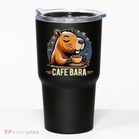 Café Bara Logo Coffee Bar Cafebara Barista Capybara Funny Tumbler thumb 0