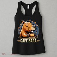 Café Bara Logo Coffee Bar Cafebara Barista Capybara Funny Women's Tank Top thumb 3