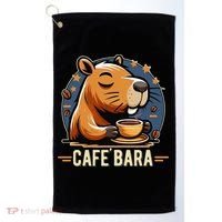 Café Bara Logo Coffee Bar Cafebara Barista Capybara Funny Golf Towel thumb 0