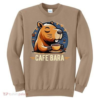Café Bara Logo Coffee Bar Cafebara Barista Capybara Funny Sweatshirt