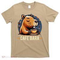 Café Bara Logo Coffee Bar Cafebara Barista Capybara Funny T-Shirt thumb 0