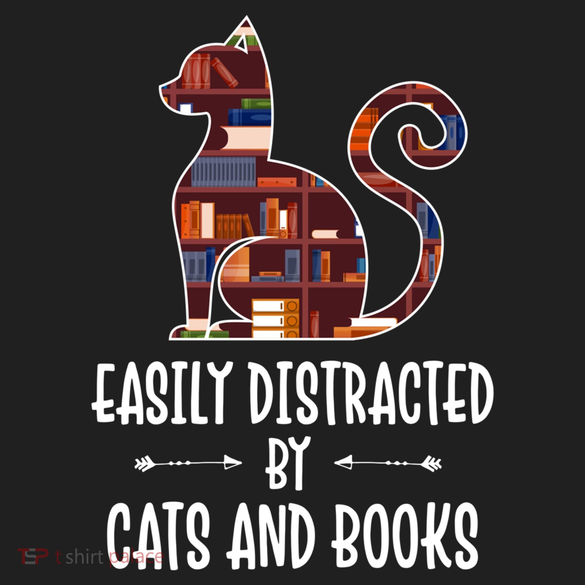 Cat Book Lovers Gift Easily Distracted By Cats And Books Cool Gift Beanie
