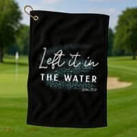Christian Baptism Left It In The Water Matthew 2819 Golf Towel thumb 1
