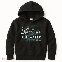 Christian Baptism Left It In The Water Matthew 2819 Kids Hoodie thumb 0