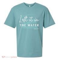 Christian Baptism Left It In The Water Matthew 2819 Sueded Cloud Jersey T-Shirt thumb 0
