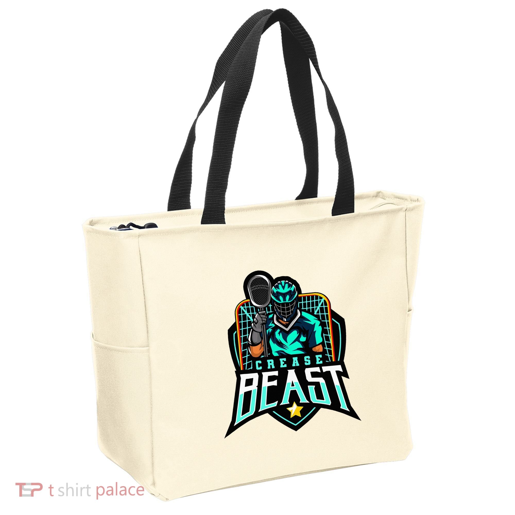 Crease Beast Lacrosse Goalkeeper For Lacrosse Goalie Tote Bag