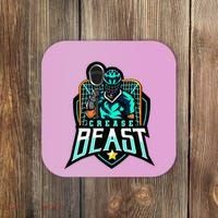 Crease Beast Lacrosse Goalkeeper For Lacrosse Goalie Coaster thumb 0