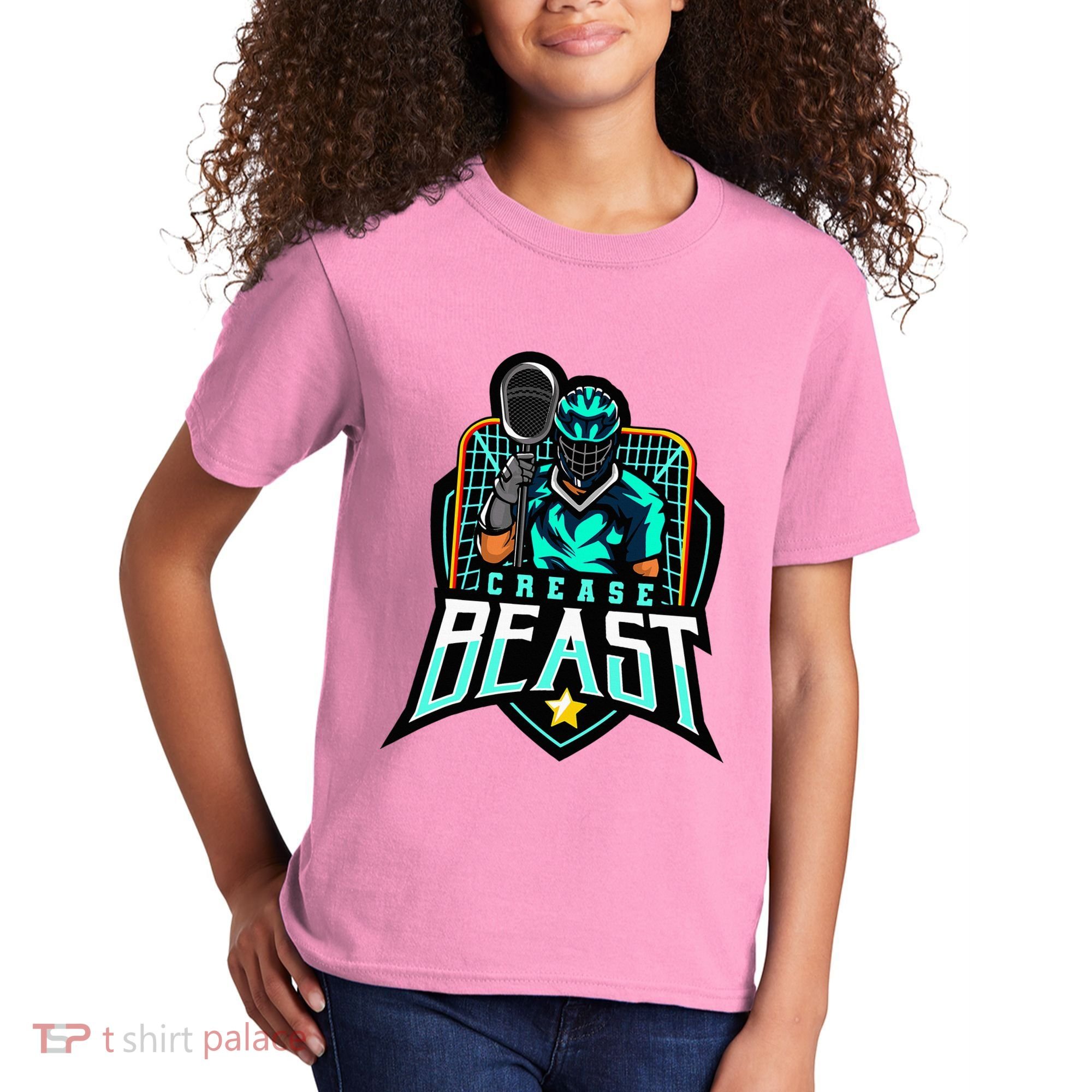 Crease Beast Lacrosse Goalkeeper For Lacrosse Goalie Kids T-Shirt